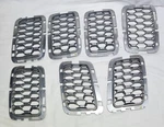 2017-2020 Jeep Grand Cherokee Grille Inserts 5ZV06TRMAA- 5ZV12TRMAA Oem. Fixed Price $89.99.