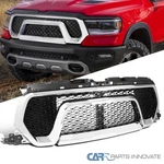 Fit 19-24 Dodge Ram 1500 Pickup Silver & Glossy Black Abs Mesh Bumper Hood Grill. Fixed Price $248.95.
