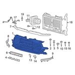 For Ram 1500 2019-2024 68404994AD Front Upper Grille. Fixed Price $1858.95.