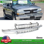 Chrome Front Grille For 1999-2002 Chevy Silverado 1500 2000-2006 Tahoe/suburban. Fixed Price $150.09.