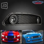 2015-2017 Ford Mustang S550 Halo Ring Drl White Led Upper Mesh Grille Black. Fixed Price $169.99.