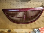 Maroon Grille Painted Fits 97-98 Lincoln Mark Viii Damaged. Fixed Price $100.00.