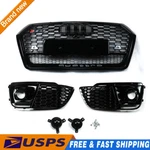 RSQ5 Front Honeycomb Mesh + Fog Lamp Grilles For Audi 2018 2019. Fixed Price $544.50.