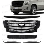 For 2015-2020 Cadillac Escalade Front Upper Grille Hood Molding Fog Light Trims. Fixed Price $239.99.