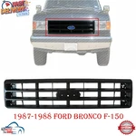 New Front Grille Assembly Black Plastic 1987-1988 Ford Bronco F-150. Fixed Price $58.33.