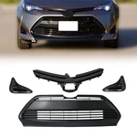 4PCS Front Upper Lower Grille Set W/ Fog Covers Fits 2017-2019 Toyota Corolla. Fixed Price $69.34.