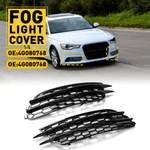 For Audi A6 C7 2012-15 Pair Black Front Bumper Fog Light Lamp Cover Grille. Fixed Price $52.99.