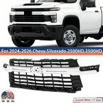 For Chevy Silverado 2500HD 3500HD Wt Lt 2024-26 Summit White Front Bumper Grille. Fixed Price $529.99.