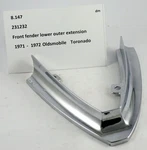 1971-1972 Oldsmobile Toronado Nos Fender Extension Lower Molding 231232. Fixed Price $59.99.