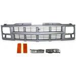 Grille Assembly Kit For 94-99 Chevy K1500 C1500 Tahoe K2500 Signal Light Front. Fixed Price $132.84.