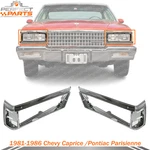 Headlight Bezel Trim Chrome For 1981-85 Chevy Caprice / 83-86 Pontiac Parisienne. Fixed Price $145.00.
