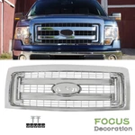DL3Z-8200-DA Front Upper Grille Chrome Silver Ford F150 2009 2010-2014. Fixed Price $135.30.