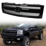 For Chevrolet Silverado 1500 2007-2013 Front Bumper Grille Gloss Black. Fixed Price $94.73.