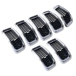 7X Front Grille Inserts Honeycomb Mesh Chrome For Jeep Cherokee 2014-2018. Fixed Price $40.79.