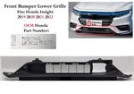 Original 2019-2022 Honda Insight Front Bumper Lower Grille Black 71102-TXM-A0. Fixed Price $180.00.