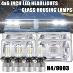 For 1976-1988 Oldsmobile Cutlass Supreme 4PCS 4X6" Led Headlights Hi/lo Beam. Fixed Price $63.86.