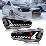 Red Eyes Led Drl Headlights For 2008-2020 Mitsubishi Lancer Evo X Assembly Pair. Fixed Price $439.00.
