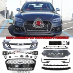 Fits 18-19 Audi A5 B9 RS5-STYLE Front Bumper Cover W/ Badgeless Black Grille. Fixed Price $1039.49.