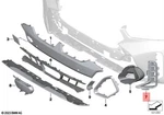 Genuine Bmw X6 G06 30DX 30IX 40DX 40IX Air Vent Grille Rechts 51118085662. Fixed Price $121.61.