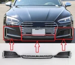 Replacement 2018-19 S5 A5 Front Bumper Lower Lh Rh Side Center Grille Set 3PC. Fixed Price $169.00.