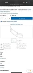 Oem Front Grille Guard Mercedes Benz W464 G63 Black Part # 463-880-78-01. Fixed Price $2200.00.