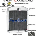 Radiator 3 Row Aluminum For 1947 1948 1949 Plymouth Chrysler Deluxe Sedan Coupe. Fixed Price $159.00.