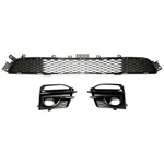 Front Bumper Lower Grille Fog Light Cover Set For 2014-2017 Infiniti Q50 Sport. Fixed Price $51.00.