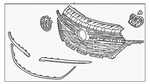 Genuine Gm Front Grille 42763175. Fixed Price $392.23.