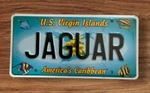 U.s. Virgin Islands Graphic Vanity License Plate " Jaguar Sports Car Xke. Fixed Price $32.99.