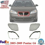 Front Grille Mesh Inserts + Upper Trim Chrome Left & Right For 05-09 Pontiac G6. Fixed Price $108.85.