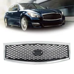 For Infiniti Q70L 15-19 Front Upper Grille Chrome W/camera Hole 62310-4AM1B. Fixed Price $108.08.