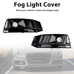 2PCS Black Front Bumper Foglight Grille Fit Audi A4 B9 S4 2016-2019. Fixed Price $111.68.