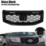 Front Upper Honeycomb Grille Gloss Black For 2012 2013 2014 2015 Honda Pilot. Fixed Price $130.99.