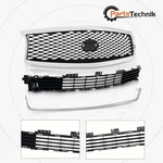 3PCS For 2015-2019 Infiniti Q70 Front Bumper Grille W/ Chrome Molding Trim. Fixed Price $258.80.