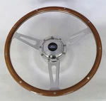 Wood Steering Wheel Ford Center Cap 15" Fits Ididit Flaming River Column 9 Hole. Fixed Price $329.95.