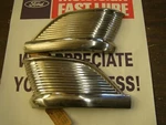 Nos Oem Ford 1955 Mercury Custom Quarter Splash Shields Stainless Trim Pair. Fixed Price $159.00.