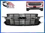 For 2021-2024 Chevy Tahoe Suburban Premier Front Bumper Upper Grille W Cam Opt. Fixed Price $468.22.