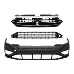 Front Bumper Cover+upper Lower Grill Not Fold For 2019-2021 Volkswagen Jetta 3PC. Fixed Price $278.00.