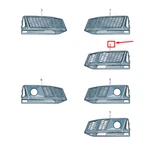 New Audi A4 Avant B9 Front Left Air Guide Grille 8W0807681HRU6 No Duty To. Fixed Price $310.64.