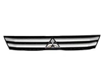 2018-2020 Mitsubishi Eclipse Cross Upper Grille Silver Bezel With Emblem Cracks. Fixed Price $150.00.