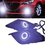 Led Projector Cob Halo Angel Eye Drl Fog Light Wring Set X For 2014-2016 Mazda 3. Fixed Price $89.02.