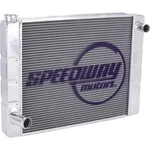 Speedway Welded Fabricated Aluminum 2-ROW Radiator Ford Mopar 31" X 19" Imca. Fixed Price $215.99.