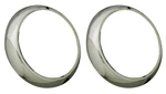 Headlight Trim Ring Bezels 1949-50 Ford Car Shoebox. Fixed Price $39.00.