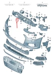 New Audi A6 4A C8 Radiator Grille Closing Element 4K0807233A Original. Fixed Price $100.94.