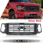 2024-2025 Ford F-150 F150 Xlt Front Bumper Grille Upper Gloss Black. Fixed Price $589.00.