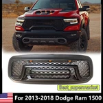 For 2013-2018 Dodge Ram 1500 Front Grille Upper Bumper Mesh W/letters& Led. Fixed Price $119.34.