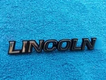 Nos Ford Lincoln Continental Emblem Slanted New Chrome Black Mark V Towne Car. Fixed Price $49.99.