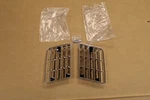 1980-1982 Corvette Side Fender Vent Louver Grille Chrome Pair With Screws Lh Rh. Fixed Price $45.00.