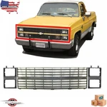 Fits 1983-1984 Chevy C10 C20 Pickup Front Grille And Left Righ Headlight Bezels. Fixed Price $134.22.