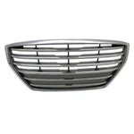 For 2015-2016 Genesis Front Grills Silver Shell, With Chrome Plastic Q. Fixed Price $416.95.